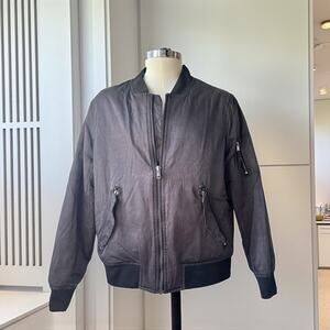 H&M Bomber Jacket Medium Black Pre Owned